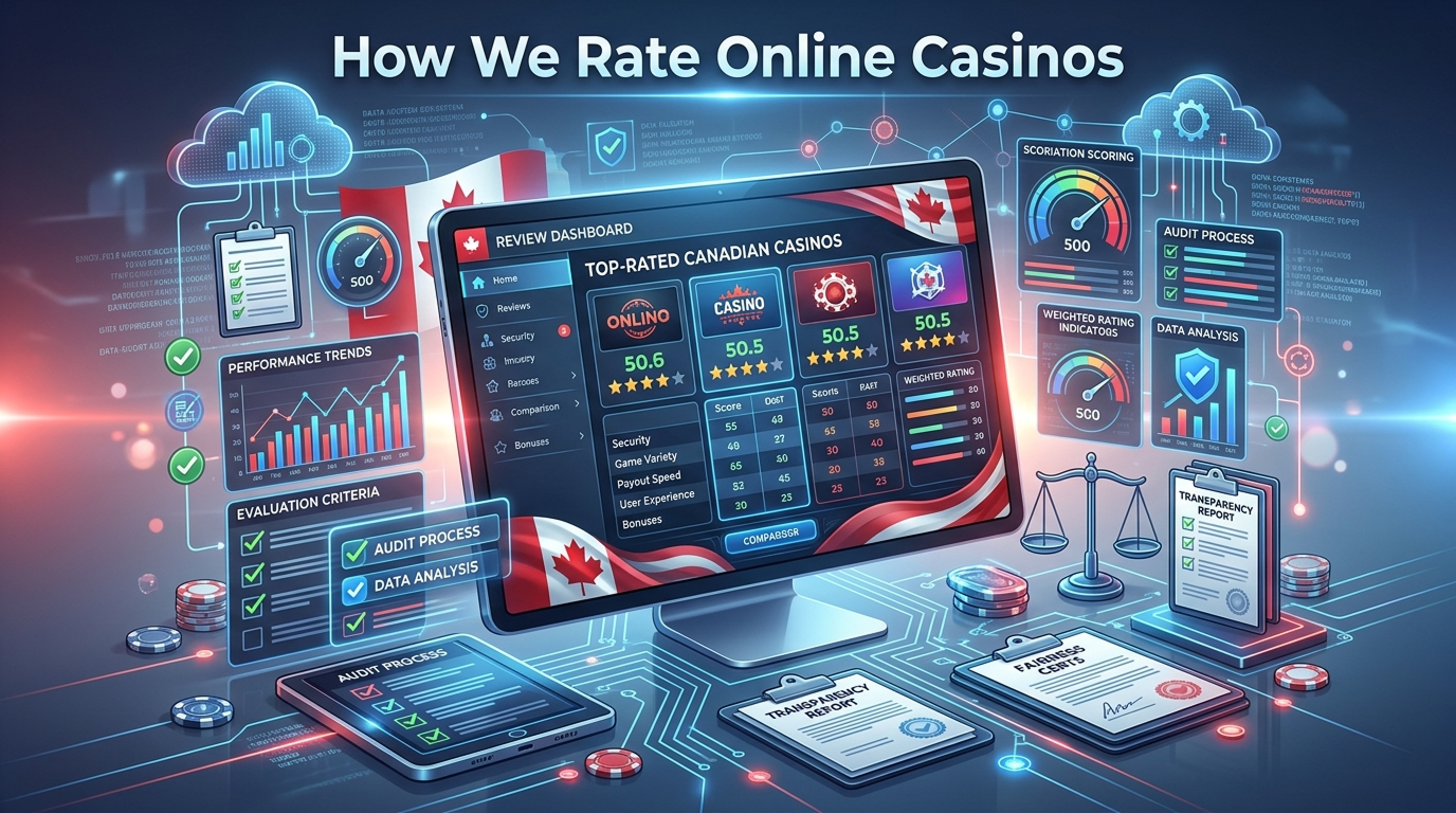 The methods used for rating online casinos in Canada
