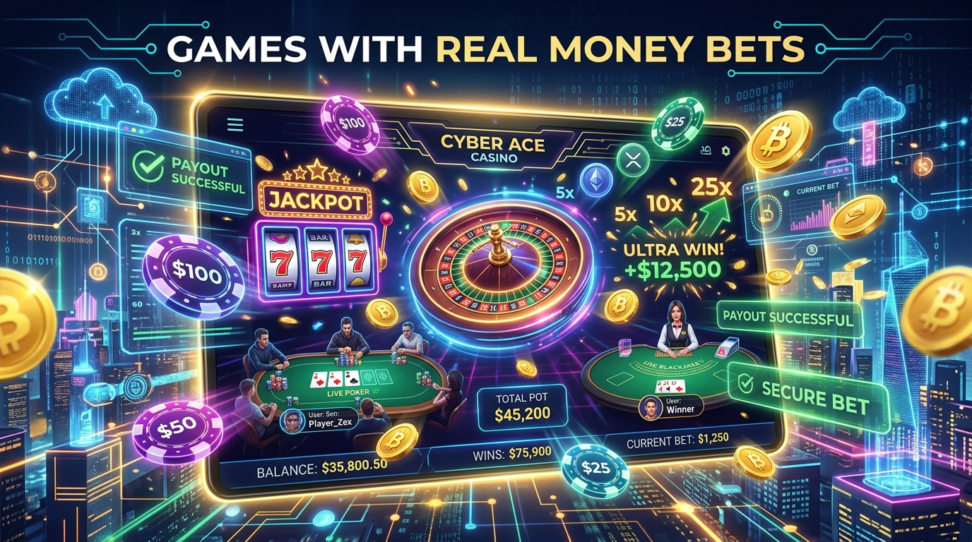 Real money games available in the online casinos in Canada