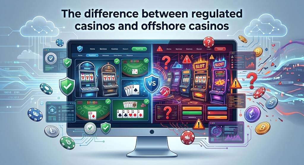 Comparison of regulated casinos and offshore casinos in the US